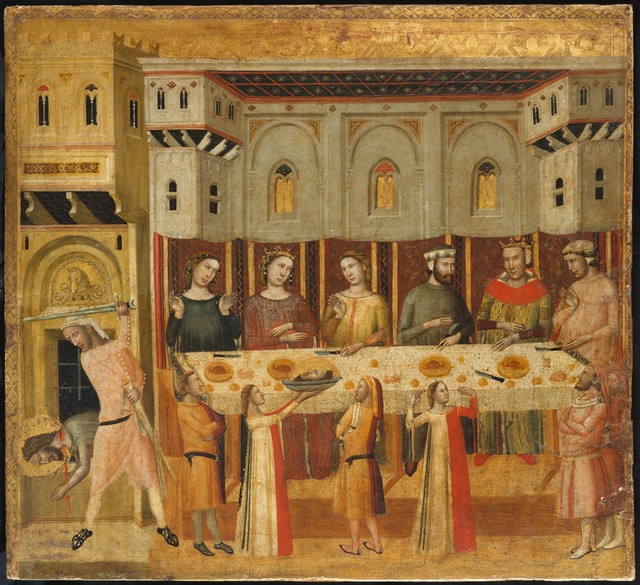 Giovanni Baronzio, ‘The Feast of Herod and the Beheading of the Baptist’, ca. 1330–1335, The Metropolitan Museum of Art