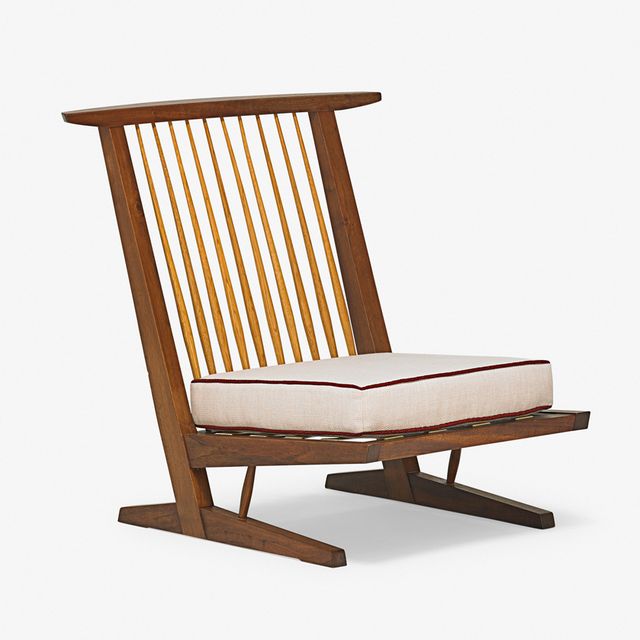 Nakashima, Nakashima Studio Conoid Cushion Chair, New Hope, PA