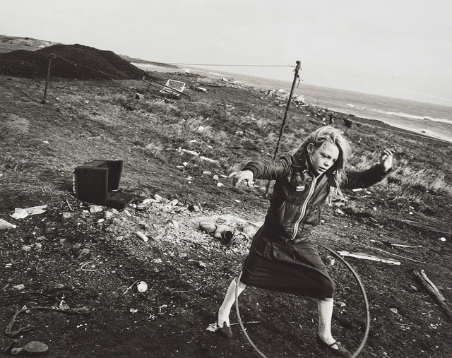 Chris Killip, ‘Helen and Her Hula-hoop, Seacoal Camp, Lynemouth, Northumberland’, 1984, Phillips