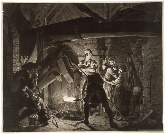 Richard Earlom, ‘An Iron Forge, after Joseph Wright of Derby’, 1773, Blanton Museum of Art