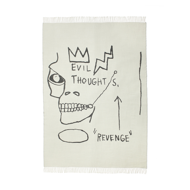 Jean-Michel Basquiat, ‘Evil Thoughts Throw’, 2020, Design/Decorative Art, 100% Peruvian Alpaca fleece, Artware Editions