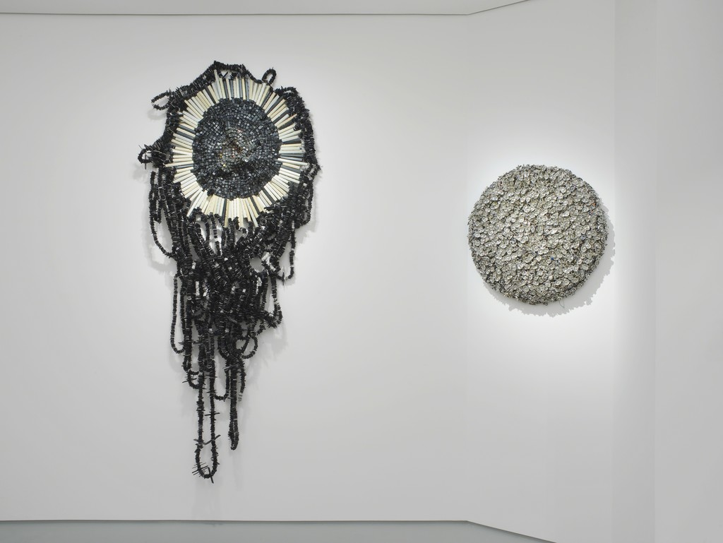 Moffat Takadiwa: Foreign Objects, Exhibition view, Tyburn Gallery, 2015, Courtesy Tyburn Gallery Moffat Takadiwa: Foreign Objects, Exhibition view, Tyburn Gallery, 2015, Courtesy Tyburn Gallery