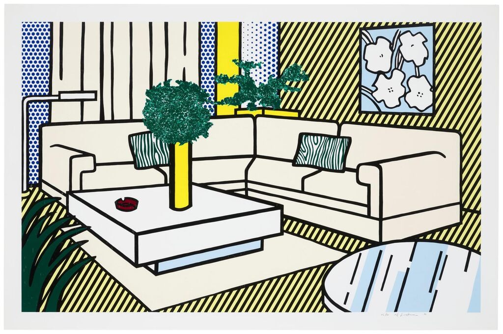 Roy Lichtenstein - Yellow Vase, from Interior Series