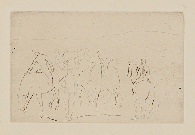 Pablo Picasso, ‘L'Abreuvoir (Chevaux au bain), from La suite des Saltimbanques’, 1905, Phillips