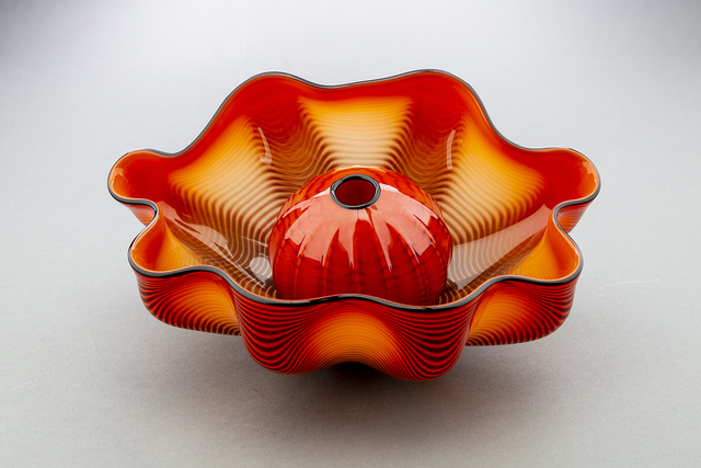 Dale Chihuly, ‘Chinese Red Seaform Pair Handblown Glass Signed Contemporary Art’, 1995, Modern Artifact