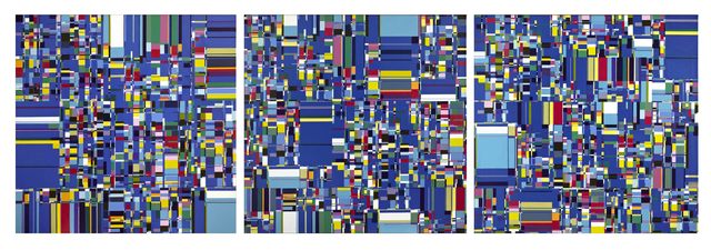 Gabriela Böer, ‘Random Links sobre Azul’, 2011, Painting, Acrílico sobre tela, Museo de Arte Contemporáneo de Buenos Aires