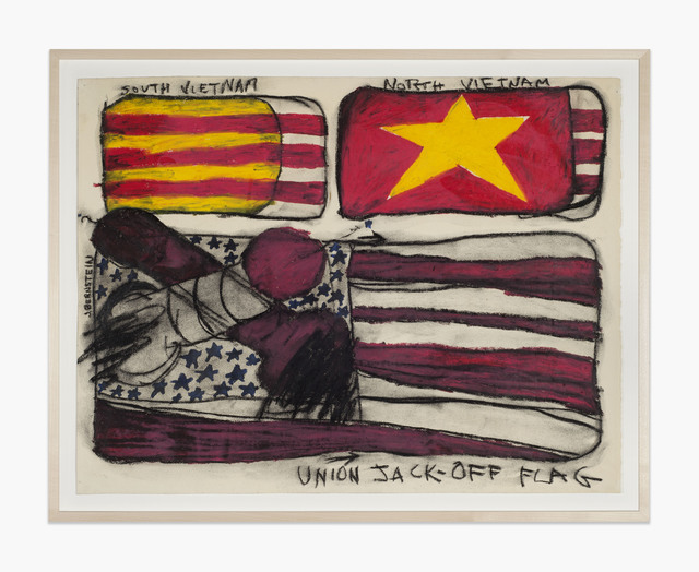 Judith Bernstein, ‘Union Jack Off Basel’, 1967, Drawing, Collage or other Work on Paper, Charcoal and oil stick, Karma International