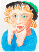David Hockney - Celia with Green Hat, from Moving Focus (T.G. 274, M.C.A.T. 268)