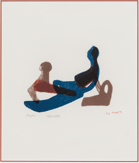 Henry Moore, ‘Mother and Child, from the Italian edition of The Shelter Sketchbook’, 1967, Print, Color lithograph on paper, Skinner