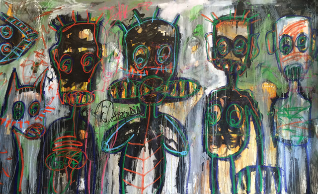 Aboudia, ‘Untitled ’, 2015, Jack Bell Gallery