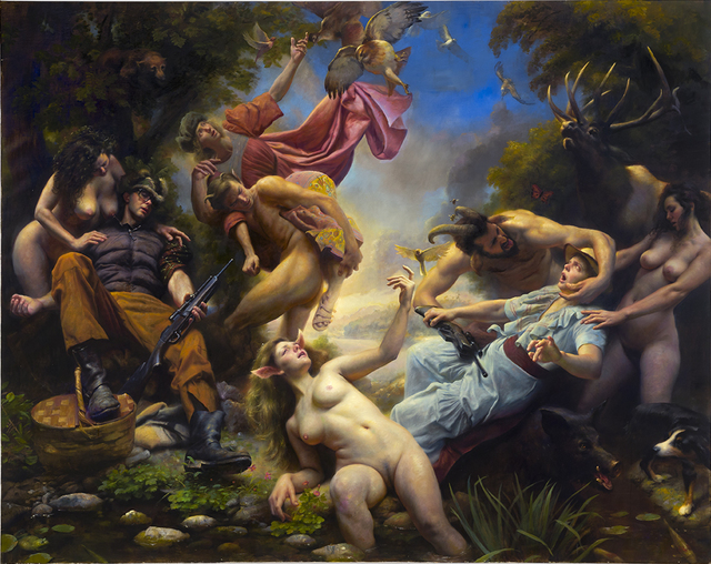 Adam Miller, ‘A Dream of Paradise Remembered by the Morning Light’, 2017, Painting, Oil on canvas, Aux Gallery