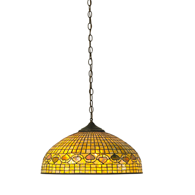 Tiffany Studios, ‘Acorn Hanging Shade, New York’, Early 20th C., Rago/Wright