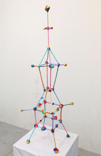 Tom Nussbaum, ‘Space Station’, 2013, Sculpture, Acrylic on plaster, styrofoam and welded steel, Octavia Art Gallery