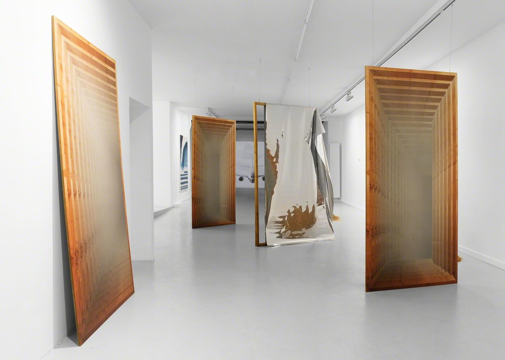 THEIS WENDT, On-Tilted, 2013
Flatbed print on MDF plates, stained wood beams, mirror foil, and cnc-pulverized MDF plates. THEIS WENDT, On-Tilted, 2013
Flatbed print on MDF plates, stained wood beams, mirror foil, and cnc-pulverized MDF plates.
