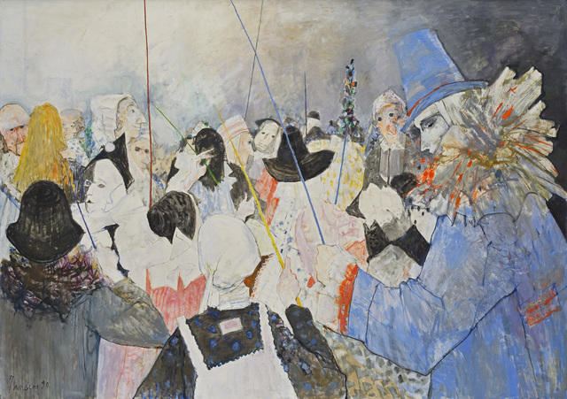 Jean Jansem, ‘Le pierrot bleu’, 1990, Aubert Jansem Galerie