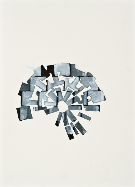Chuck Holtzman, ‘886’, 2013, Drawing, Collage or other Work on Paper, Ink and opaque watercolor on paper, Clark Gallery