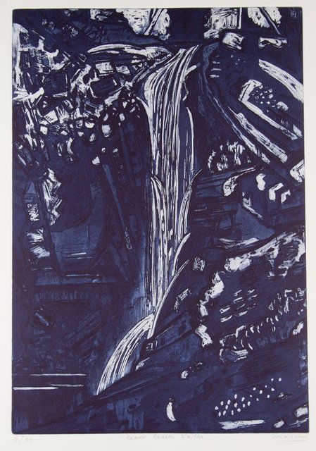 Jeffrey Makin, ‘Cedar Creek Falls’, 2004, Print, Etching, Angela Tandori Fine Art
