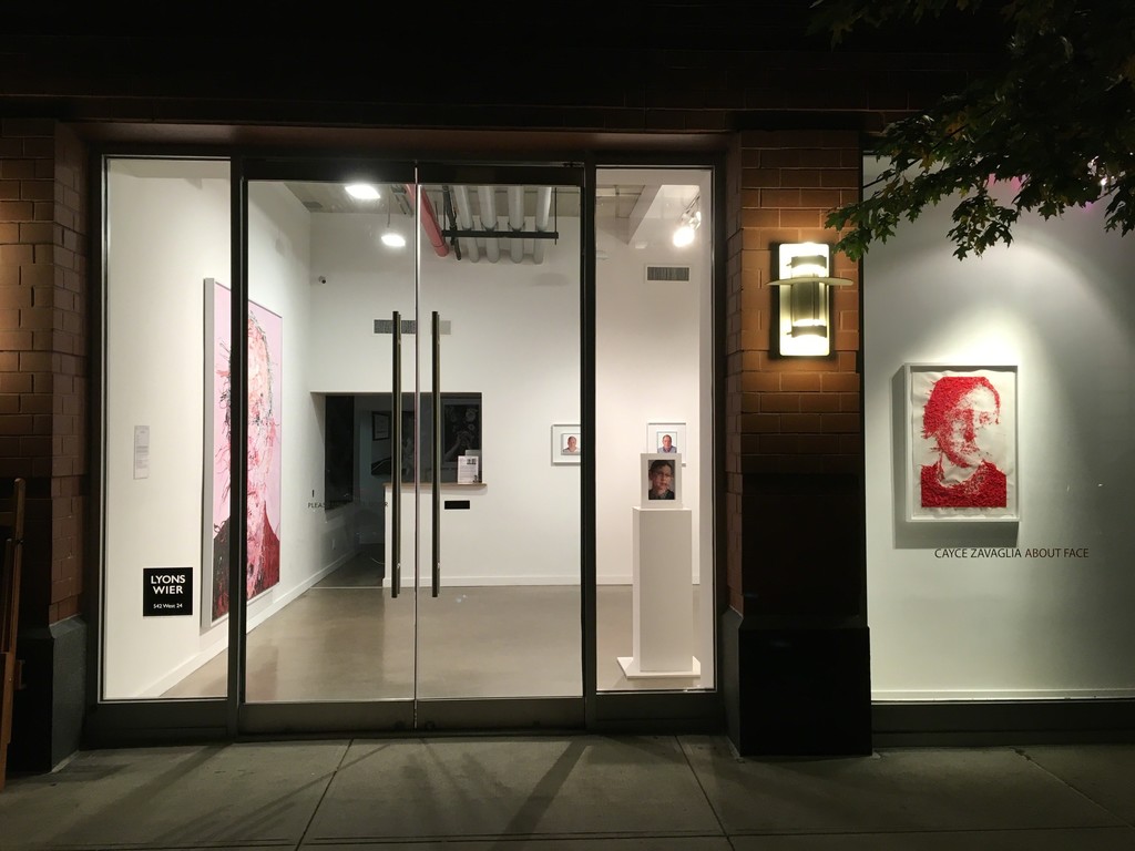 "About-Face" gallery installation "About-Face" gallery installation
