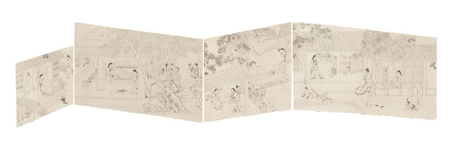 Peng Wei 彭薇, ‘The Sixth Night’, 2018, Drawing, Collage or other Work on Paper, Ink on hemp paper, Tang Contemporary Art