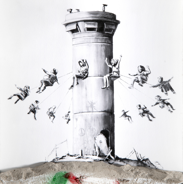 Banksy, ‘Walled Off Hotel Box Set’, 2017, Mixed Media, Lithograph in colours on paper with a chunk of concrete, Tate Ward Auctions