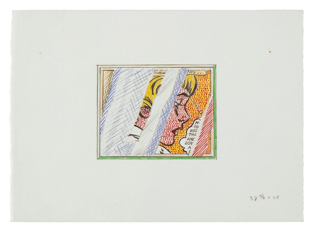 Roy Lichtenstein - Reflections on Girl (Study)