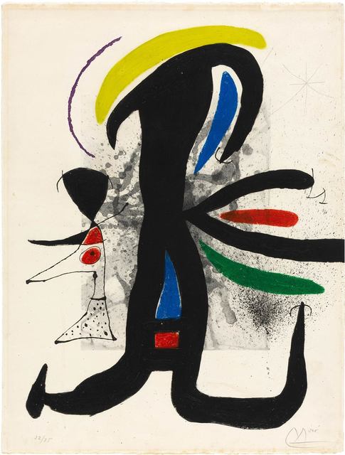 Joan Miró, ‘UNE TELLE ET SON PETIT MARI (D. 540)’, 1970, Doyle