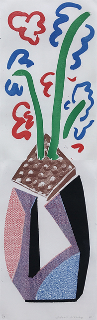David Hockney, ‘Red, Blue and Green Flowers’, 1986, Print, Home made print, Long-Sharp Gallery