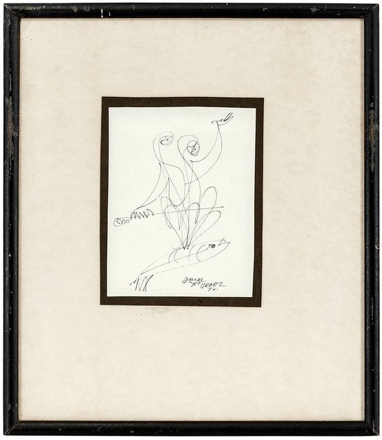 Jossi Stern, ‘Two Abstract Figures on a Fish’, 20th Century, Lions Gallery