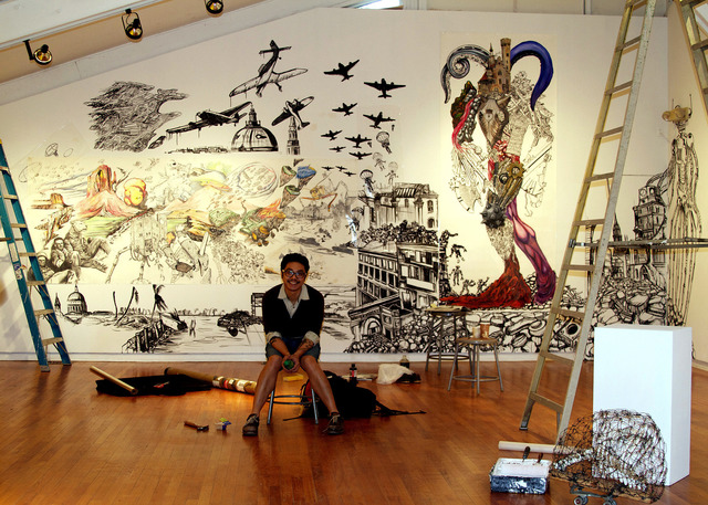 Ernest Concepcion, ‘The Invasion Of Brainyack at The Rockland Center for the Arts’, October 16, December 18, 2011, Installation, Drawing installation, El Museo del Barrio