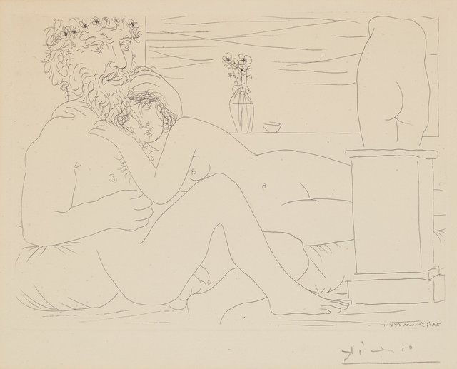 Pablo Picasso, ‘Les repos du sculpteur devant le petit torse, from La Suite Vollard’, 1933, Heritage Auctions