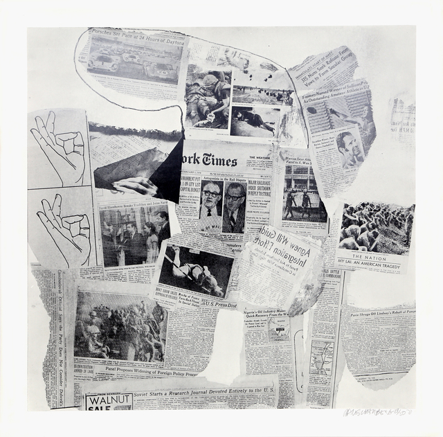 Robert Rauschenberg, ‘Features from Currents #74’, 1970, RoGallery