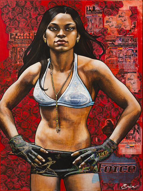 Erin Currier, ‘Amanda Nunes’, 2017, Blue Rain Gallery