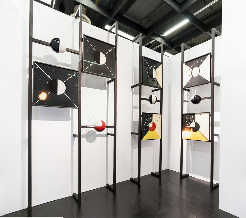 Installation view of work by Jennifer Tee at Galerie Fons Welters, Art Cologne 2016. Photo Mia Boysen. Installation view of work by Jennifer Tee at Galerie Fons Welters, Art Cologne 2016. Photo Mia Boysen.