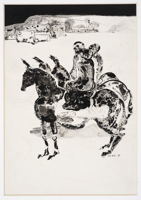 Ibrahim El-Salahi, ‘Illustration no. 1 for Tayeb Salih’s novel Maryoud’, 1977, Vigo Gallery