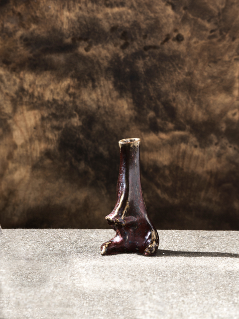 Pierre Adrien Dalpayrat, ‘Bone Vase ’, 1892, Jason Jacques Gallery