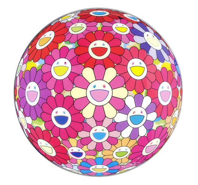Takashi Murakami, ‘Flower Ball 3D Groping for the truth ("Paint it Red" project)’, 2013, Gallery Delaive