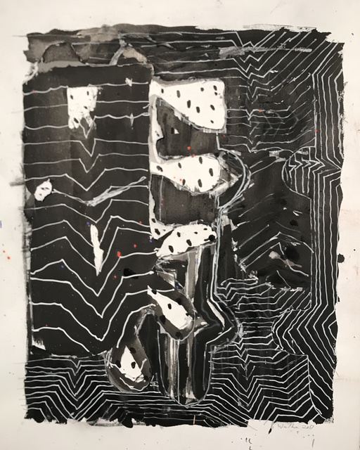 John Walker (b.1939), ‘Looking Out to Sea IX’, 2017, Drawing, Collage or other Work on Paper, Mixed media on paper, New York Studio School