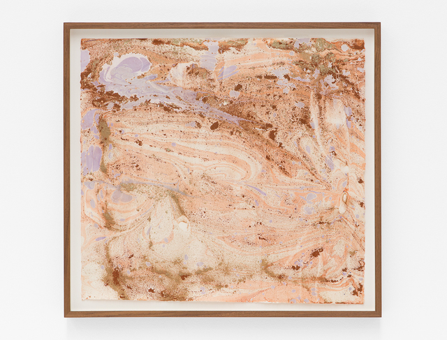 Anya Gallaccio, ‘Untitled’, 2018, Drawing, Collage or other Work on Paper, Mineral pigment and dirt on paper, Blum & Poe