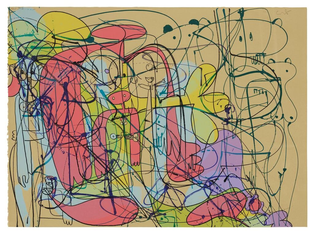 George Condo - Reclining Nude Forms (State II)