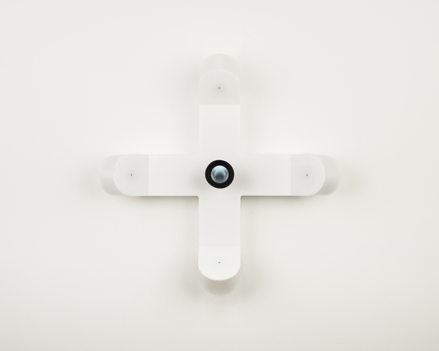 Gary Hill, ‘Self (D)’, 2016, Sculpture, Acrylic, six video cameras, electronics, optics, bitforms gallery