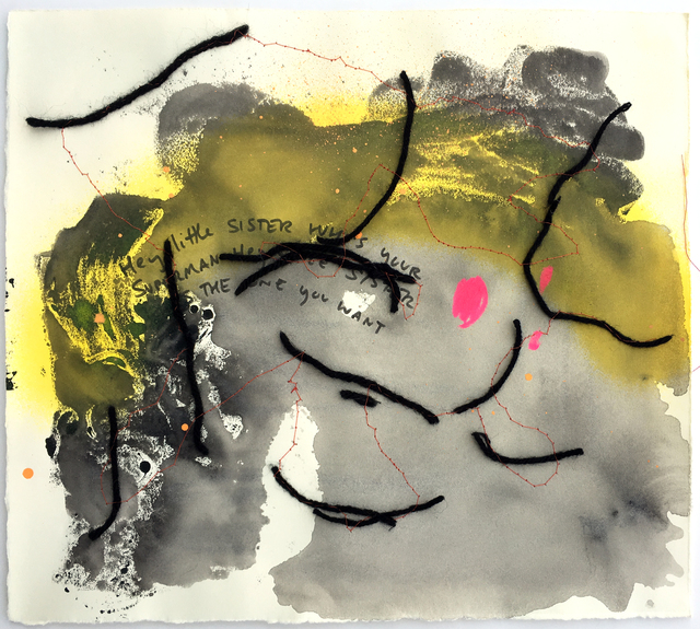 Vivian Liddell, ‘"Little Sister" - Mixed Media, Small, Square, Feminist, Framed Work on Paper’, 2017, Drawing, Collage or other Work on Paper, Mixed Media, Gallery 1202