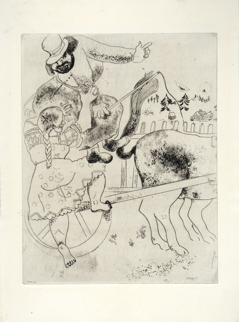 Marc Chagall, ‘The Indication of the Road’, 1948, Print, Etching, Goldmark Gallery