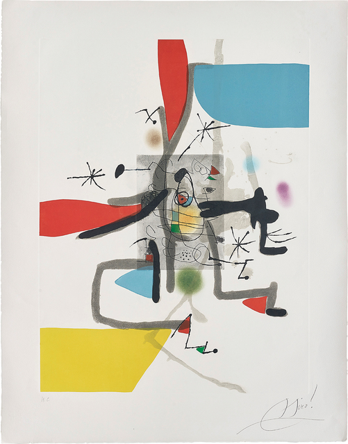 Joan Miró, ‘Llibre dels sis sentits (Book of the Six Senses): plate I’, 1981, Phillips