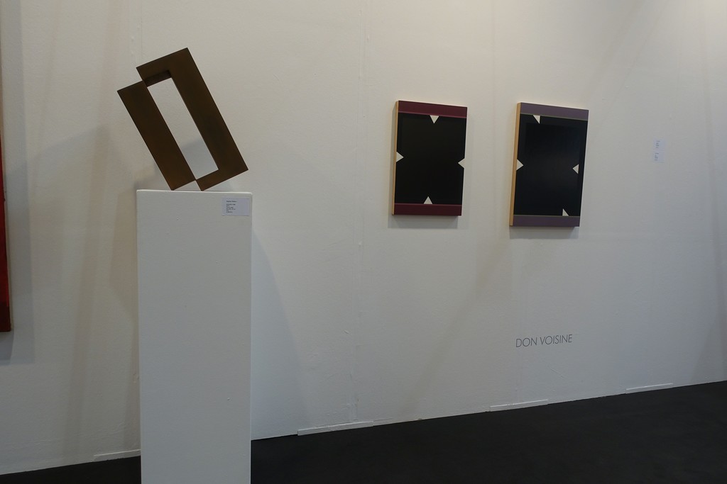 Isolated Oblong of Stephan Siebers with two paintings of Don Voisine Isolated Oblong of Stephan Siebers with two paintings of Don Voisine