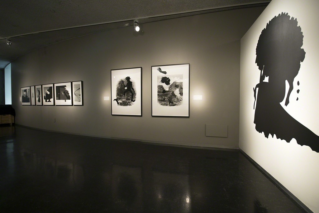 Installation view of "Emancipating the Past: Kara Walker's Tales of Slavery and Power" at Bellevue Arts Museum, Bellevue (2016) Courtesy of Bellevue Arts Museum Installation view of "Emancipating the Past: Kara Walker's Tales of Slavery and Power" at Bellevue Arts Museum, Bellevue (2016) Courtesy of Bellevue Arts Museum