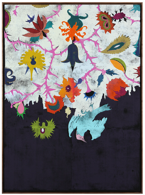 Gert & Uwe Tobias, ‘Untitled (GUT/H 2341/01)’, 2014, Painting, Woodcut on canvas, Rodolphe Janssen