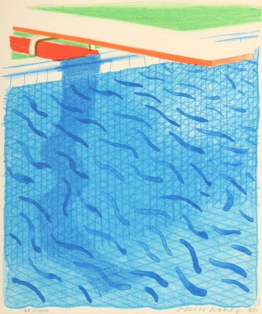 David Hockney, ‘Pool Made with Paper and Blue Ink (from Paper Pools)’, 1980, Lougher Contemporary