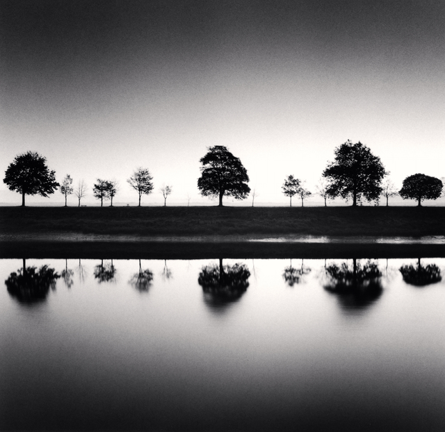 Michael Kenna, ‘Reflecting Trees - Saint Valery sur Somme, France.’, 2009, Photography, Sepia tones Silver Gelatin print, Galeria de Babel
