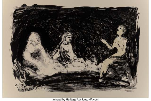 Eric Fischl, ‘Annie, Gwen, Lilly, Pam, and Tulip (Three seated women)’, 1986, Heritage Auctions