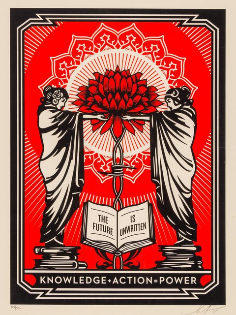Shepard Fairey, ‘Knowledge + Action’, 2018, Heritage Auctions